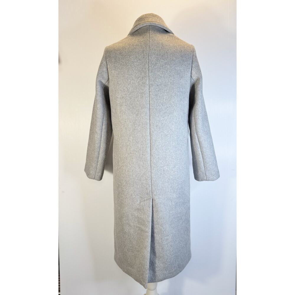 Abercrombie Wool Blend Tailored Coat Gray Women’s XXS Petite Luxury Old Money - Picture 13 of 16